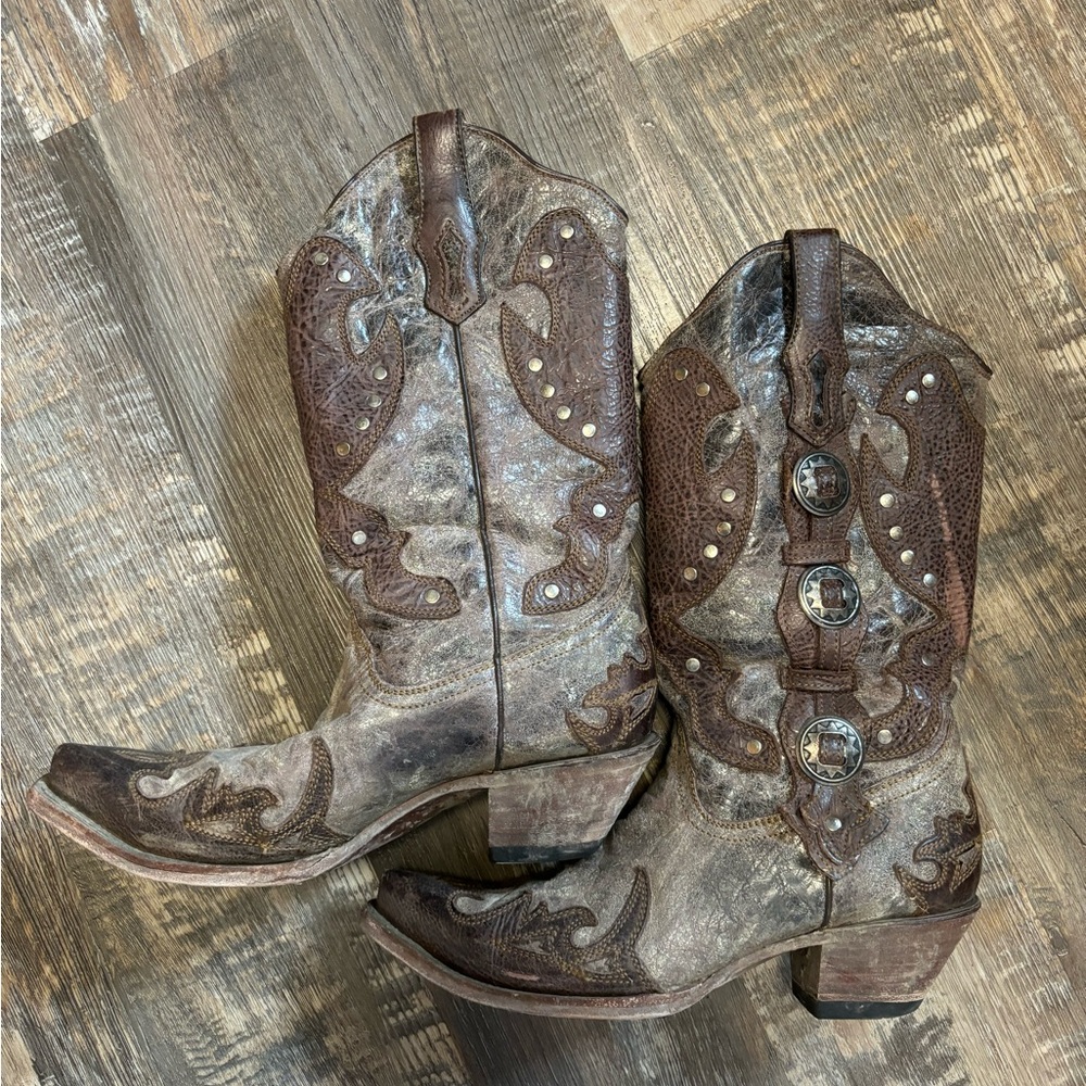 Western Cowboy Boots with Embellishments